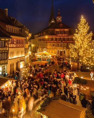 스위스 슈타인 암 라인 크리스마스 거리풍경 (사진=스위스관광청)