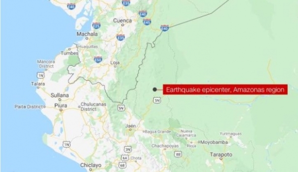 지진이 발생한 페루 현지 위치 (사진출처=CNN/구글)