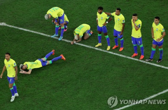 충격의 패배 브라질 (사진출처=AFP/연합뉴스)